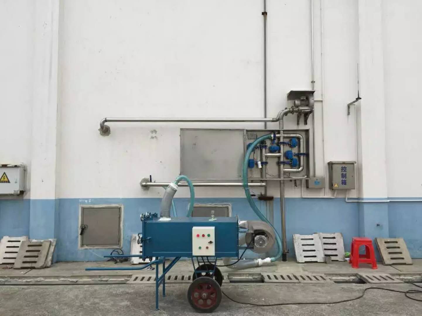 環(huán)流熏蒸機(jī)使用現(xiàn)場